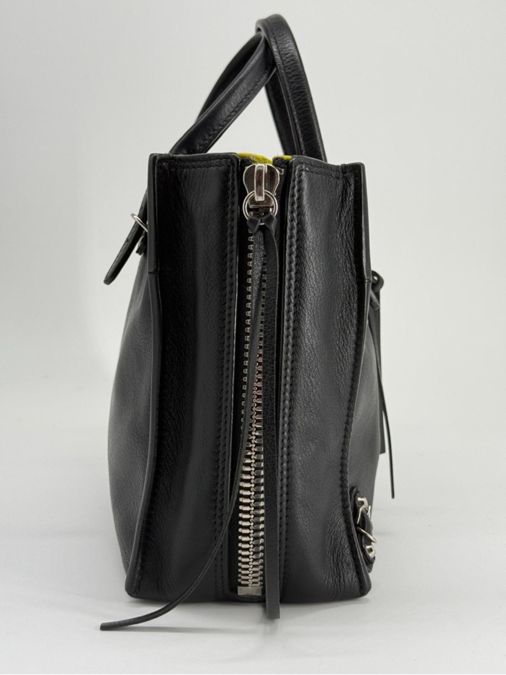 Balenciaga Mini Papier A4 Two Tone Black Leather Shoulder Bag - Picture 3 of 11